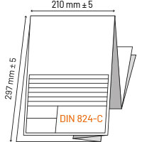 Faltanleitung CAD-Plot in Farbe mit Kompaktfaltung A4