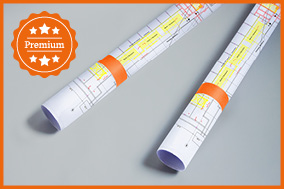 Premium CAD-Plots 90 g/m² gerollt