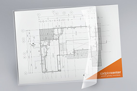 CAD-Plots laminiert & gerollt skaliert auf DIN-Format